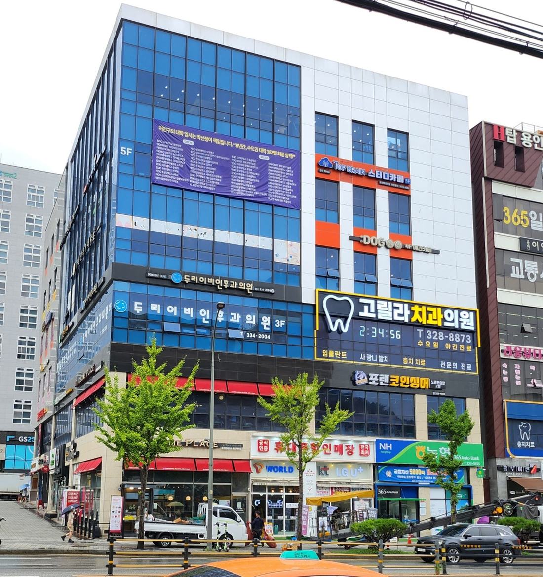 용인 처인구 역북동 고릴라치과 외부 전경